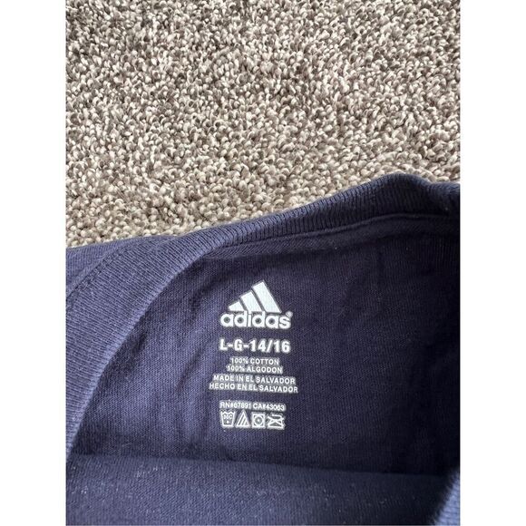 Adidas youth large football graphic long sleeve tee - Picture 3 of 4